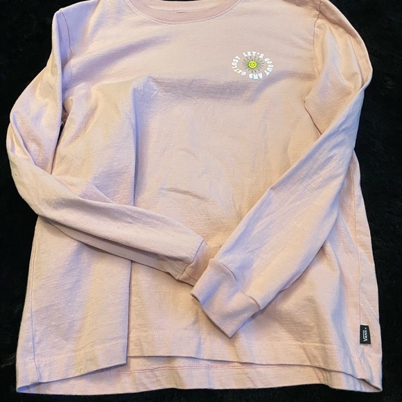 Vans Pink Long Sleeve Tee SZS - Picture 5 of 9